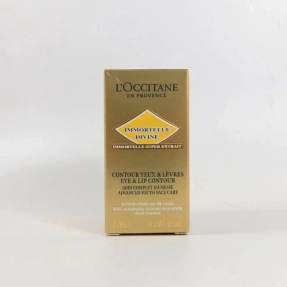 L'Occitane Immortelle Divine Eyes & Lip Contour 0.5 oz / 15ml *NEW* - Picture 2 of 2